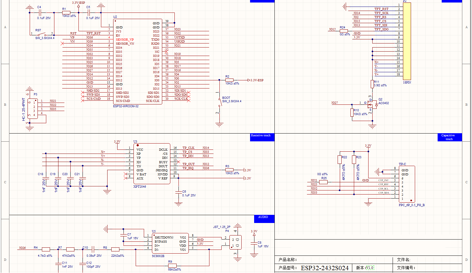 2.4 inch ESP32 Display WiFi+BT - Ili9341 评论和价格