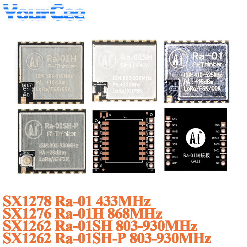 10pcs/1pc SX1276 LoRa Ra-01H 8 - Lora Rfm95 评论和价格