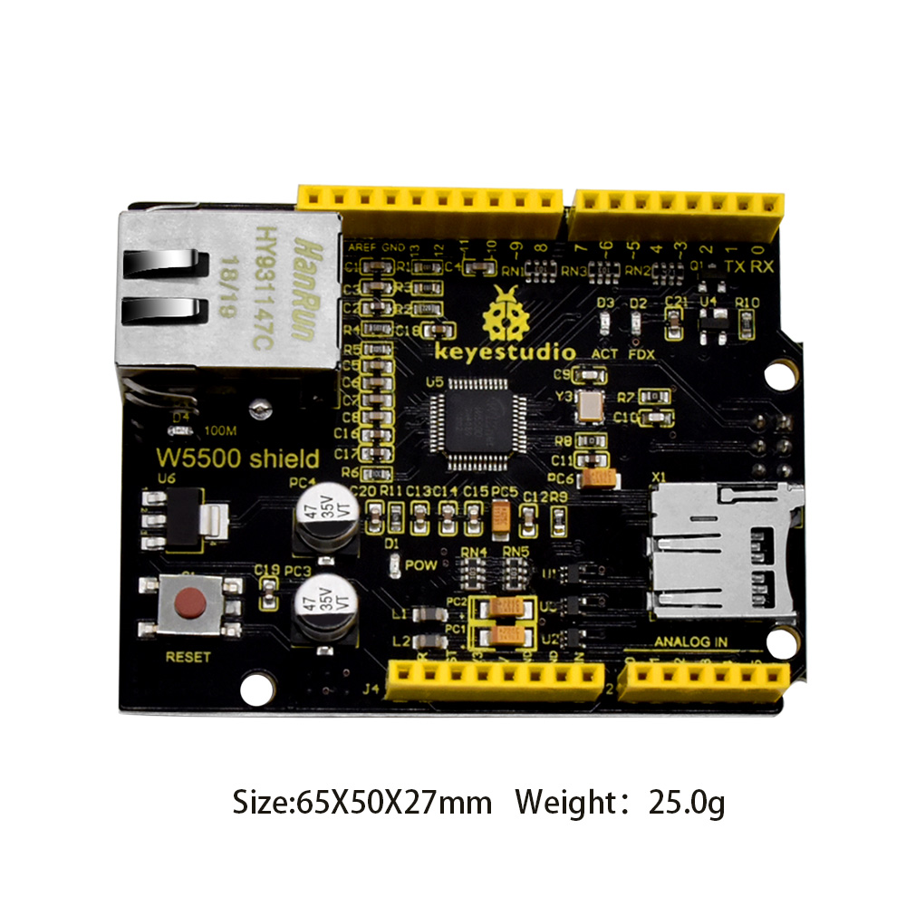 Keyestudio W5500 Ethernet Shie - Ethernet W5500 评论和价格
