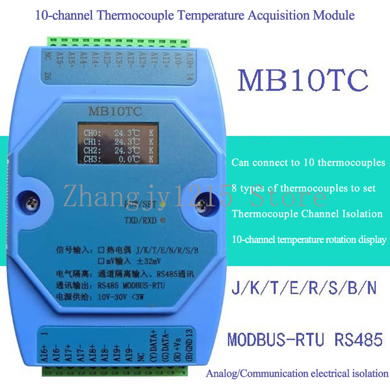 4/6/8/10 Channels Temperature  - Thermocouple Module K Type 评论和价格