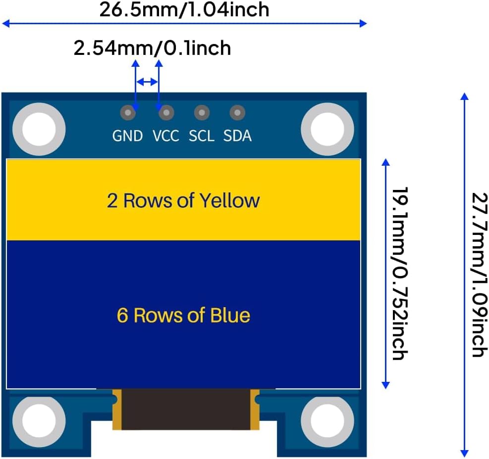 3PCS 0.96 Inch OLED Display Sc - Ssd1306 评论和价格