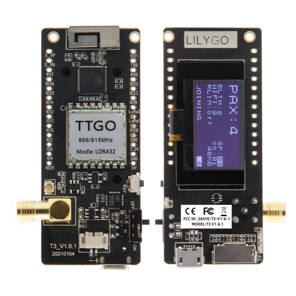 LILYGO® TTGO LoRa32 V2.1_1.6 V - Oled Display 0.96 评论和价格