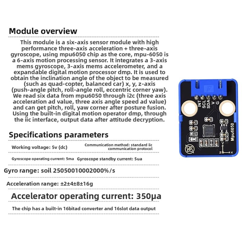 [EYEL!NEW!】 MPU6050 Six Axis S - Mpu6050 评论和价格