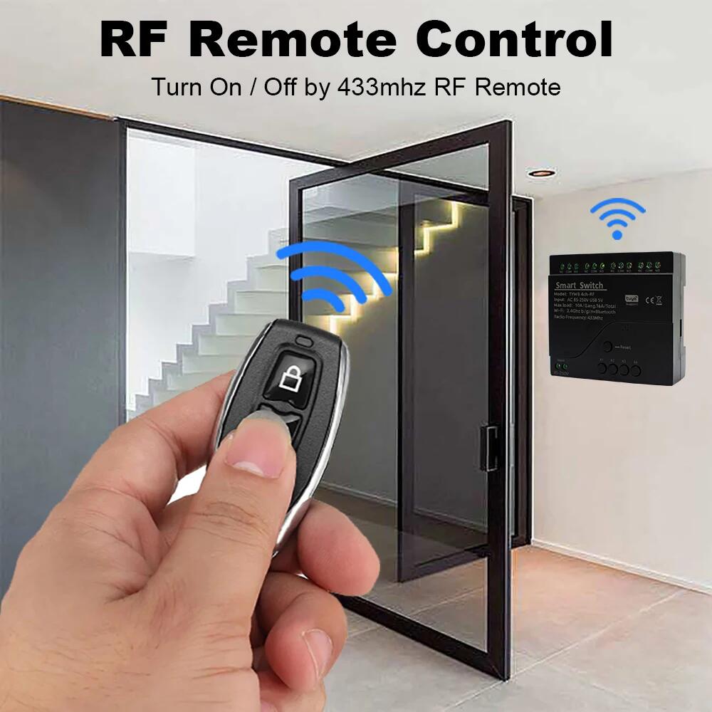 Black Style Tuya 4CH Wifi Smar - Relay Module 4 Channel 评论和价格