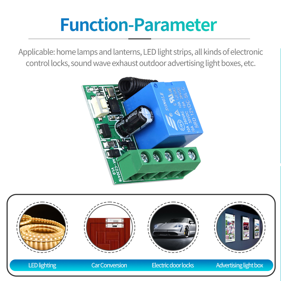 433MHz DIY Wireless Switch DC1 - Ir Remote Module 评论和价格